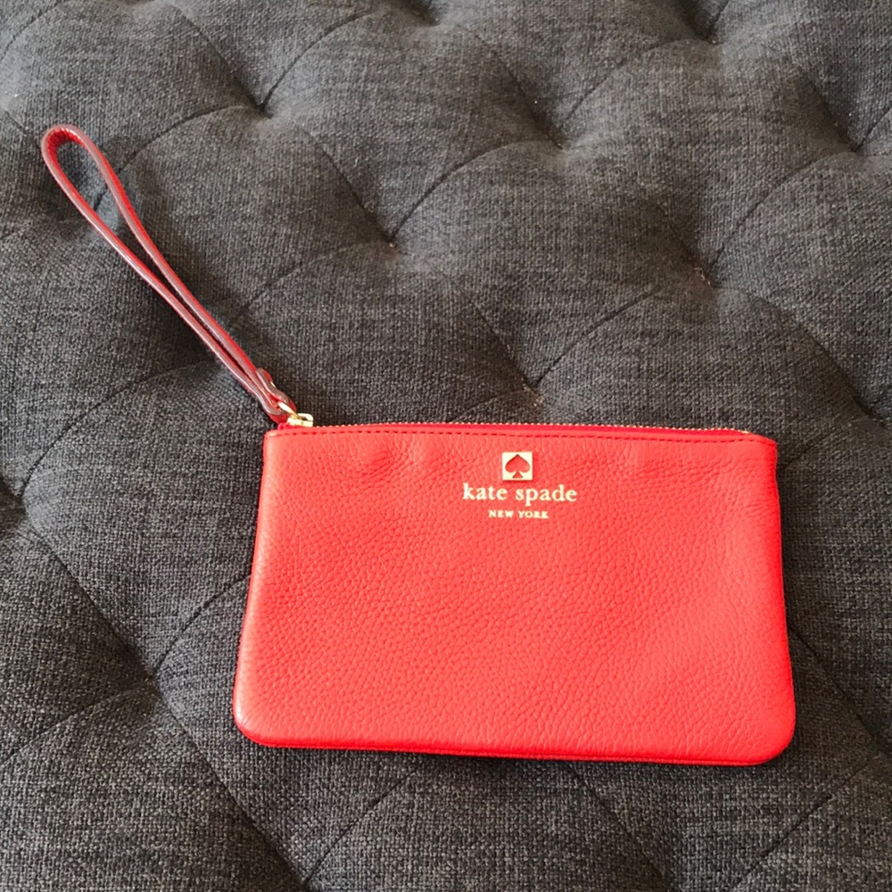 kate spade wristlet.  Red